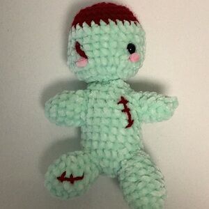 Hand crochet zombie